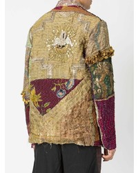 Camicia giacca patchwork multicolore di By Walid