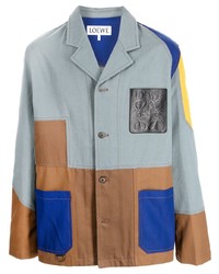 Camicia giacca patchwork multicolore di Loewe