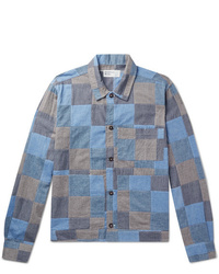 Camicia giacca patchwork multicolore di Universal Works