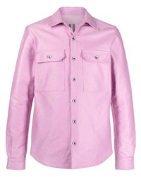 Camicia giacca rosa di Rick Owens