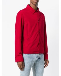 Camicia giacca rossa di AMI Alexandre Mattiussi