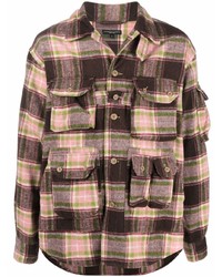Camicia giacca scozzese multicolore di Engineered Garments