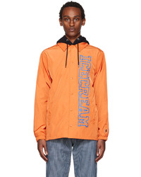 Camicia giacca stampata arancione di Icecream
