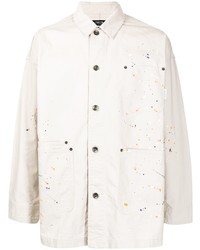 Camicia giacca stampata beige di FIVE CM