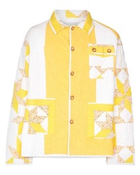 Camicia giacca stampata gialla di Bode