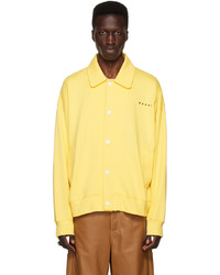 Camicia giacca stampata gialla di Marni