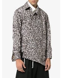 Camicia giacca stampata grigia di Comme Des Garcons Homme Plus