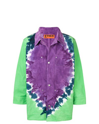 Camicia giacca stampata multicolore
