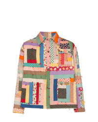 Camicia giacca stampata multicolore di Bode