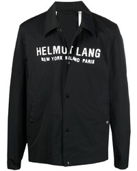 Camicia giacca stampata nera e bianca di Helmut Lang