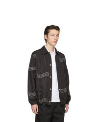 Camicia giacca stampata nera di Givenchy