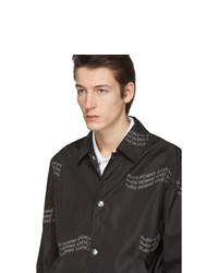 Camicia giacca stampata nera di Givenchy