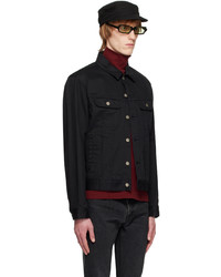 Camicia giacca stampata nera di Undercover