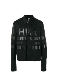 Camicia giacca stampata nera di Hood by Air