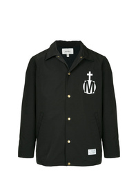 Camicia giacca stampata nera di Makavelic