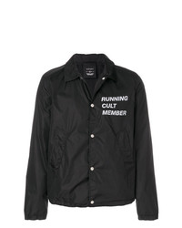 Camicia giacca stampata nera di Satisfy