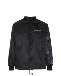 Camicia giacca stampata nera di Yohji Yamamoto