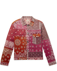 Camicia giacca stampata rosa di KAPITAL