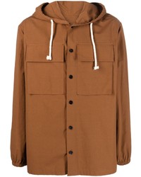 Camicia giacca terracotta di Jil Sander