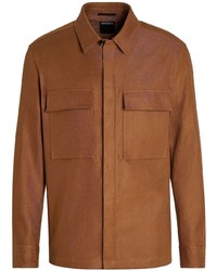 Camicia giacca terracotta di Zegna