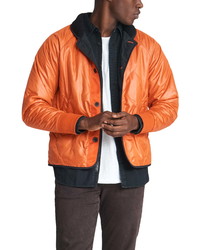 Camicia giacca trapuntata arancione