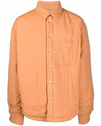 Camicia giacca trapuntata arancione di Jacquemus