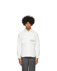 Camicia giacca trapuntata bianca