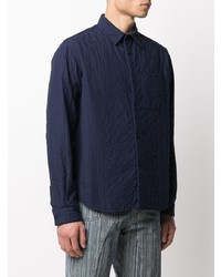 Camicia giacca trapuntata blu scuro di Kenzo