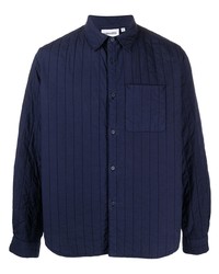 Camicia giacca trapuntata blu scuro di Kenzo