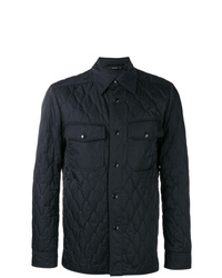 Camicia giacca trapuntata blu scuro di Tom Ford