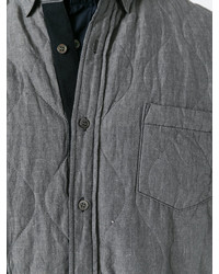 Camicia giacca trapuntata grigia di Sacai