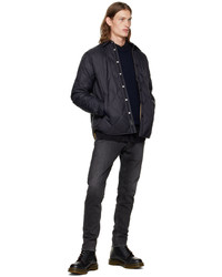Camicia giacca trapuntata nera di rag & bone