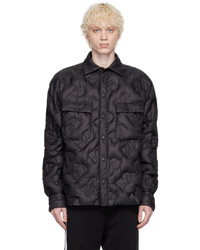 Camicia giacca trapuntata nera di Dolce & Gabbana