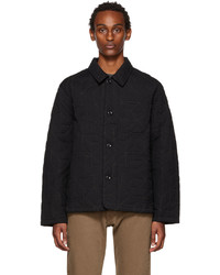 Camicia giacca trapuntata nera di YMC