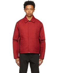 Camicia giacca trapuntata rossa