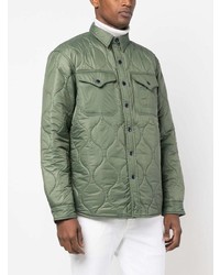 Camicia giacca trapuntata verde oliva di Polo Ralph Lauren
