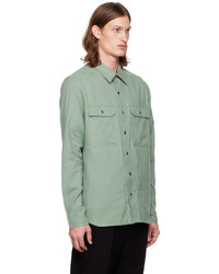 Camicia giacca verde menta di Rick Owens