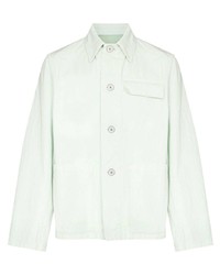 Camicia giacca verde menta di Jil Sander