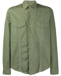 Camicia giacca verde oliva di Ami Paris