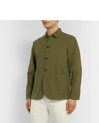 Camicia giacca verde oliva di Universal Works