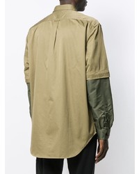 Camicia giacca verde oliva di Diesel