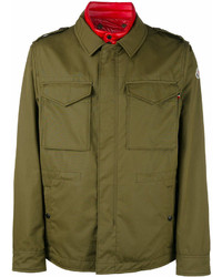 Camicia giacca verde oliva di Moncler