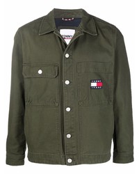 Camicia giacca verde oliva di Tommy Jeans