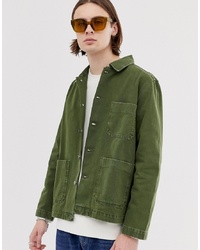 Camicia giacca verde oliva di Weekday