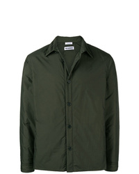 Camicia giacca verde scuro di Jil Sander