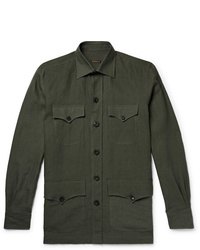 Camicia giacca verde scuro di Rubinacci