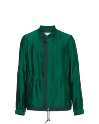 Camicia giacca verde scuro di Sacai