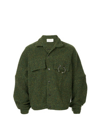 Camicia giacca verde scuro di Strateas Carlucci
