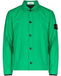 Camicia giacca verde di Stone Island