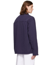 Camicia giacca viola di Lemaire